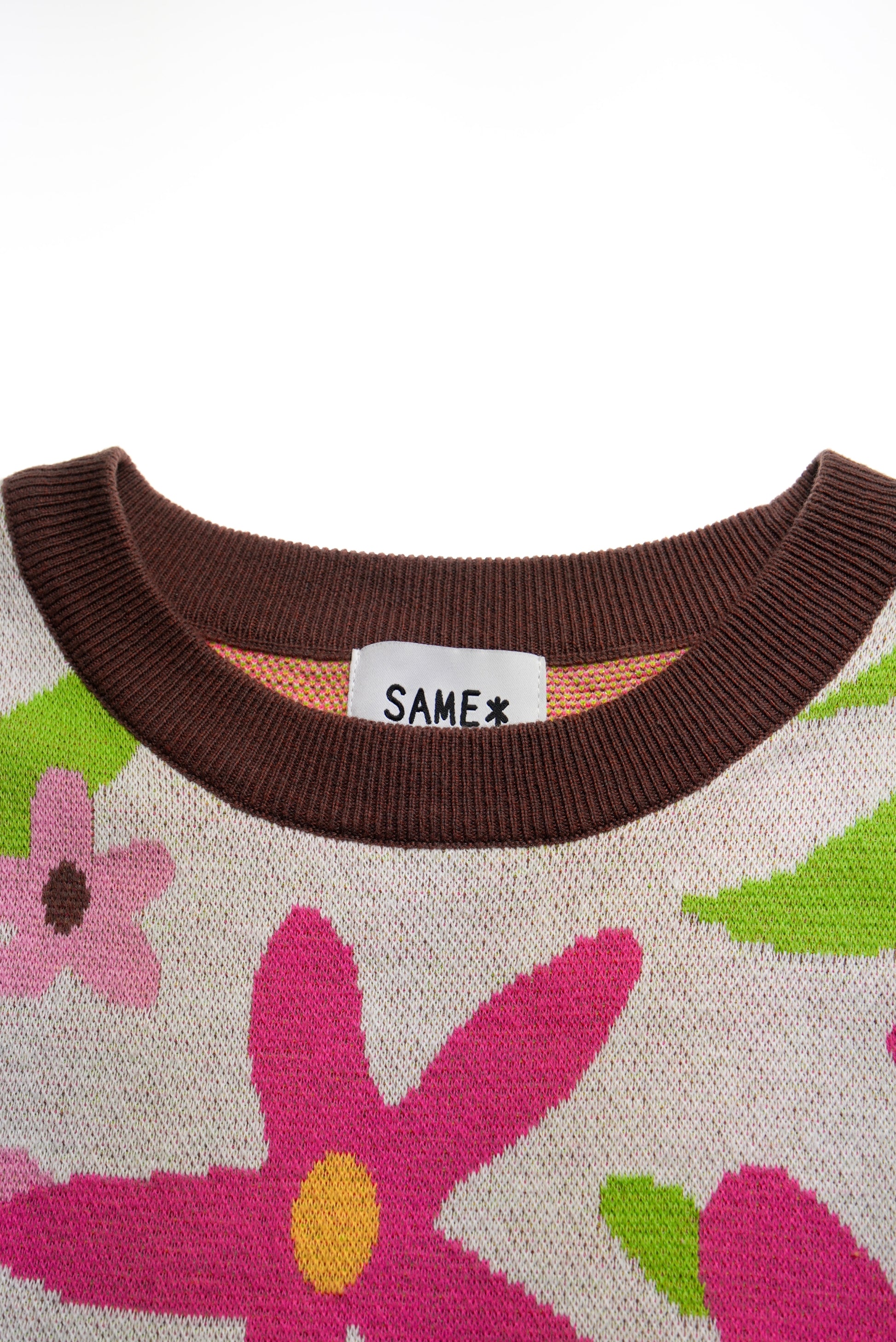 Maille sans manche Fleuri