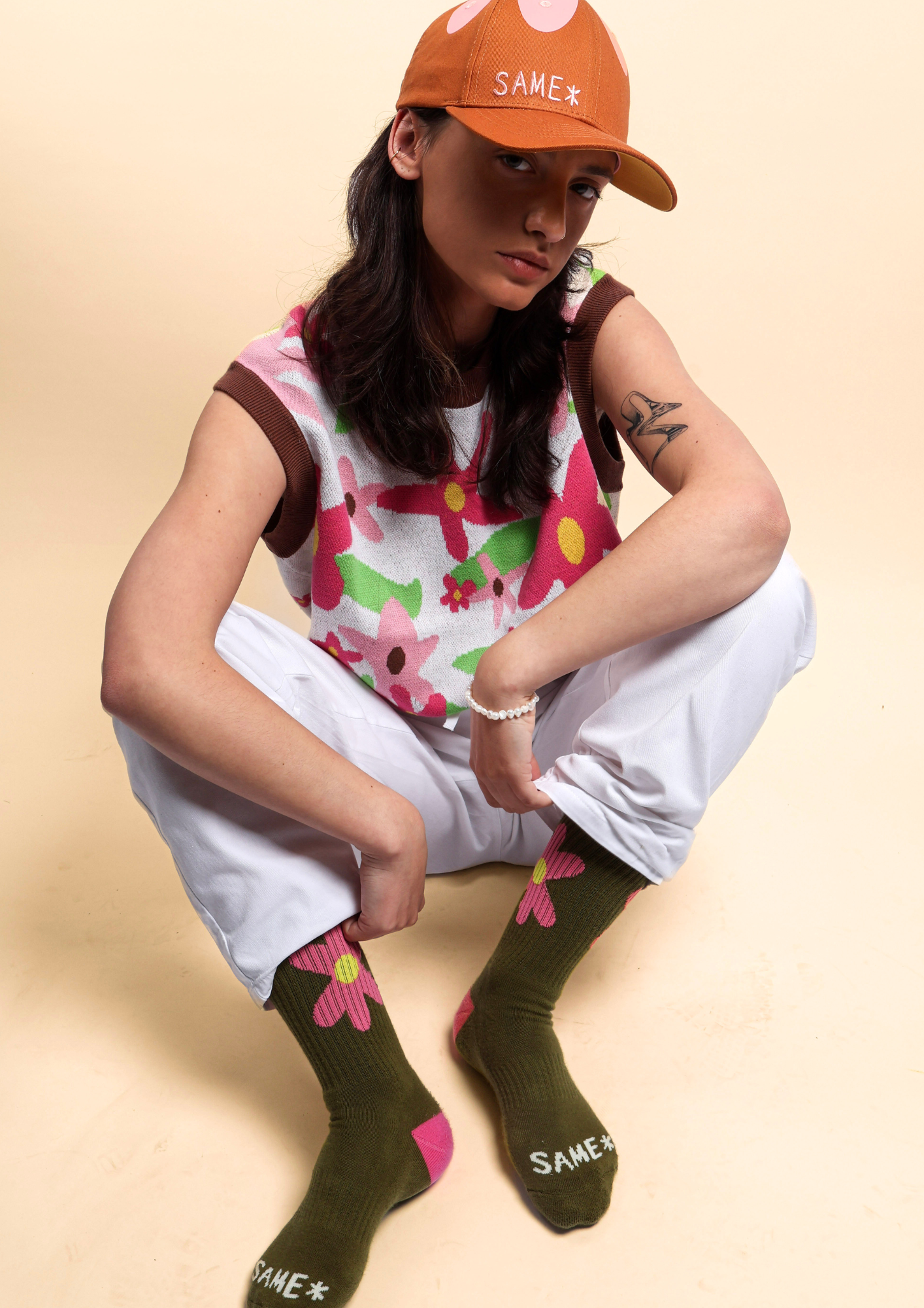 Chaussettes Fleuri