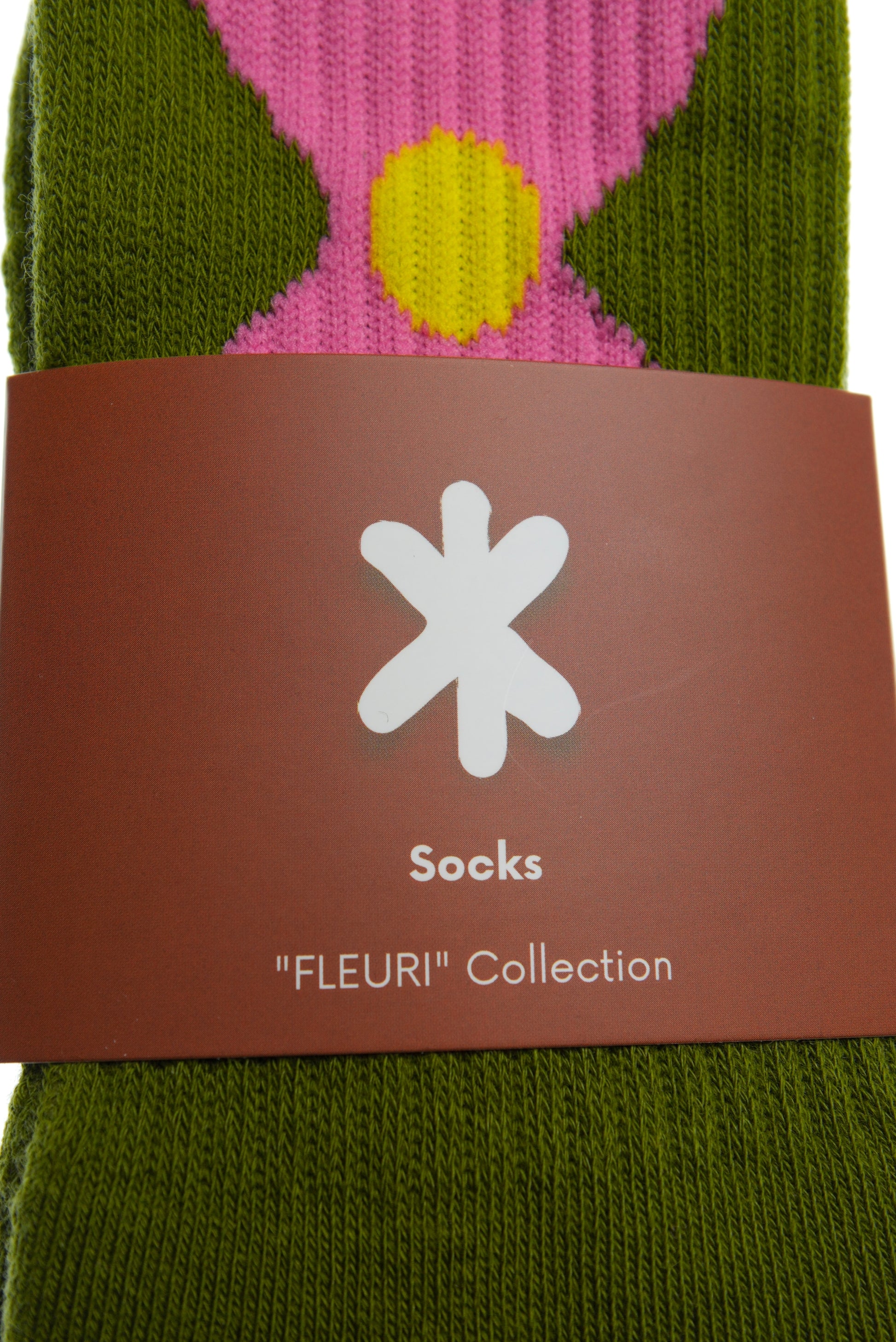 CHAUSSETTES FLEURI UNISEXE TOUTES SAISONS A BASE D&#39;EPONGE